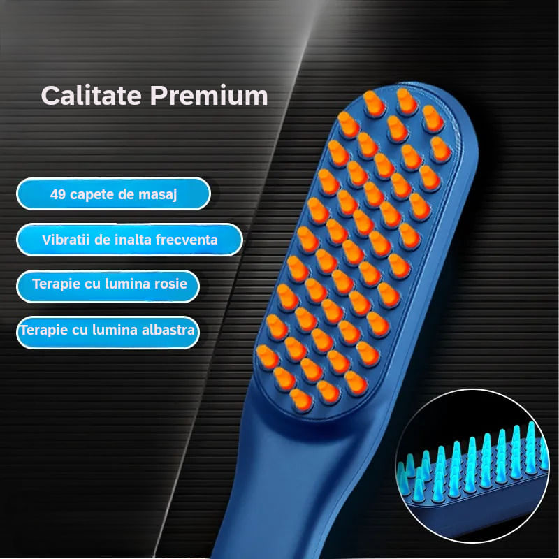 Ingrijire personala si Cosmetice - Aparate & accesorii ingrijire personala - Hair styling - Perii de par electrice - Perie de par electrica cu masaj capilar, pentru ingrijirea scalpului, ajuta cresterea parului, fototerapie - Infinity.ro