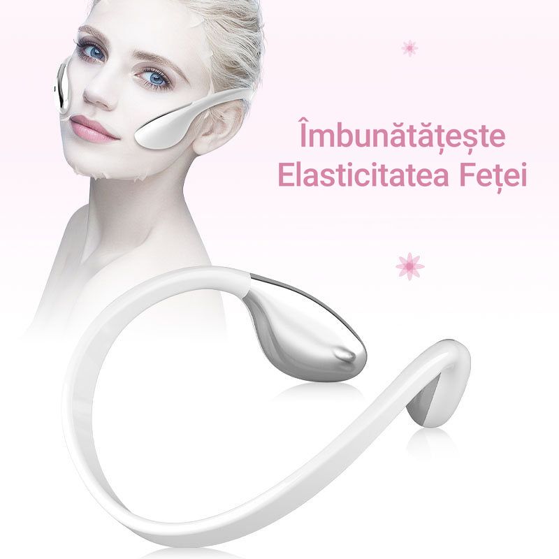 Ingrijire personala si Cosmetice - Aparate & accesorii ingrijire personala - Aparate cosmetice - Aparate intretinere si ingrijire corporala - Aparat pentru subtierea fetei, lifting, vibromasaj, stimuleaza circulatia sangelui, anti-imbatranire, EMS, 400 mAh - Infinity.ro