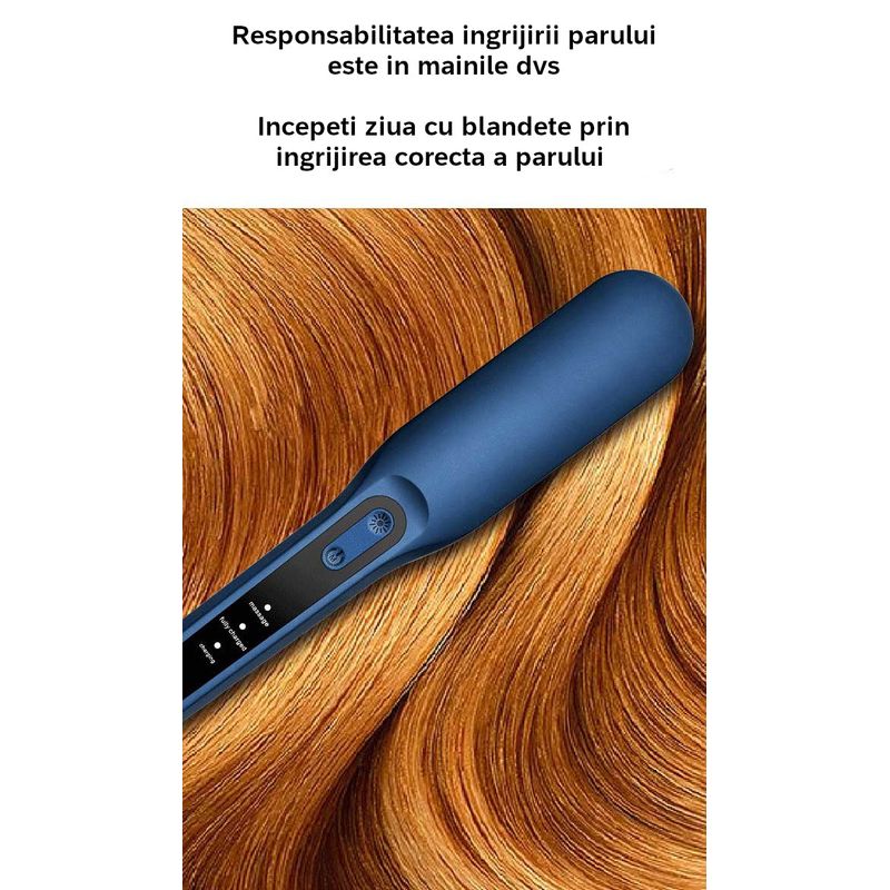 Ingrijire personala si Cosmetice - Aparate & accesorii ingrijire personala - Hair styling - Perii de par electrice - Perie de par electrica cu masaj capilar, pentru ingrijirea scalpului, ajuta cresterea parului, fototerapie - Infinity.ro