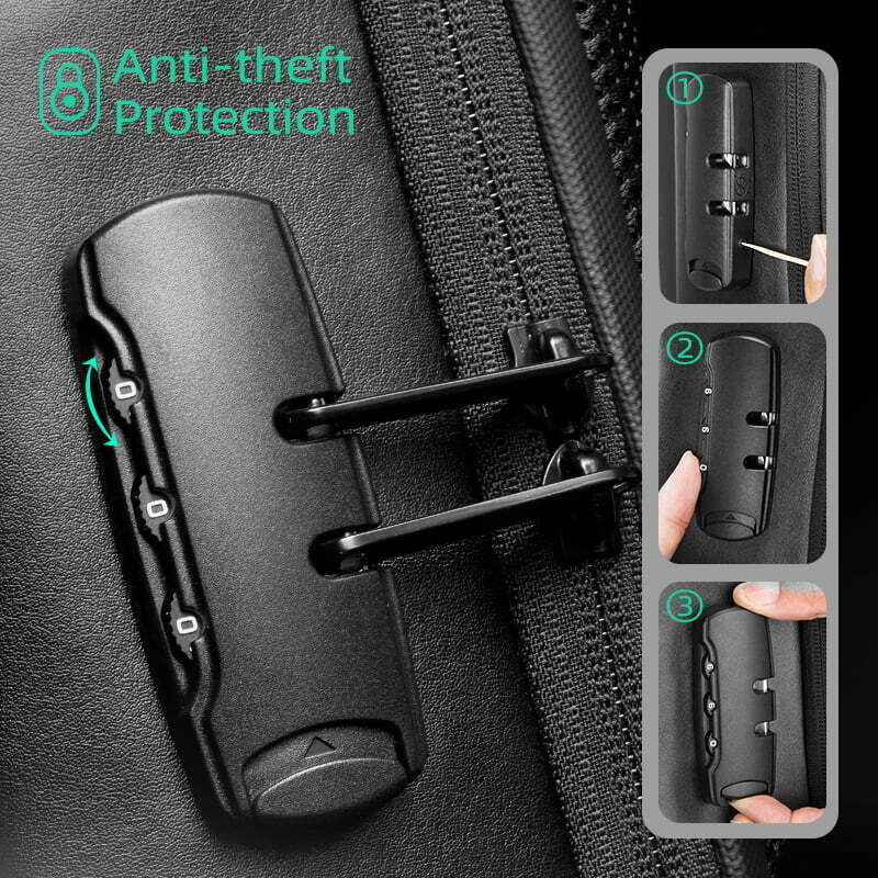 Fashion, accesorii si bijuterii - Barbati - Accesorii barbati - Genti si rucsacuri barbati - Rucsac barbati Mark Ryden Smart , Laptop de 15.6, full impermeabil, USB si micro USB, buzunar impermeabil si lacat - Infinity.ro