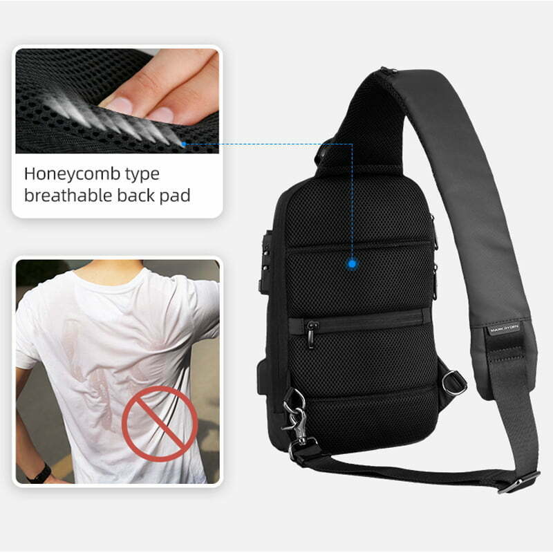 Fashion, accesorii si bijuterii - Barbati - Accesorii barbati - Genti si rucsacuri barbati - Geanta umar Smart Mark Ryden, impermeabila , 5 buzunare, bareta ajustabila stanga dreapta, lacat cu cifru - Infinity.ro