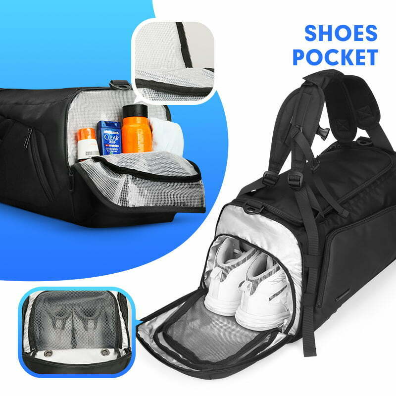 Fashion, accesorii si bijuterii - Barbati - Accesorii barbati - Genti si rucsacuri barbati - Geanta de voiaj tip rucsac 3 in 1 Mark Ryden, impermeabila , - Infinity.ro