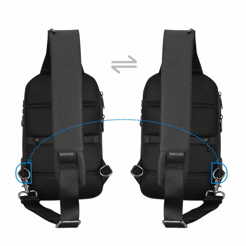 Fashion, accesorii si bijuterii - Barbati - Accesorii barbati - Genti si rucsacuri barbati - Geanta umar Smart Mark Ryden, impermeabila , 5 buzunare, bareta ajustabila stanga dreapta, lacat cu cifru - Infinity.ro