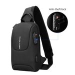 Fashion, accesorii si bijuterii - Barbati - Accesorii barbati - Genti si rucsacuri barbati - Geanta umar Smart Mark Ryden, impermeabila , 5 buzunare, bareta ajustabila stanga dreapta, lacat cu cifru - Infinity.ro