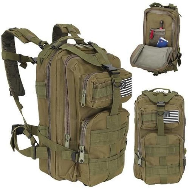 Fashion, accesorii si bijuterii - Barbati - Accesorii barbati - Genti si rucsacuri barbati - Rucsac army MBrands,  ,impermeabil, steag USA, 26L - Negru - Infinity.ro