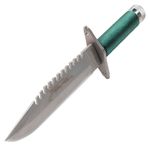 Casa si Gradina - Bucatarie si vesela - Vesela si tacamuri - Cutite si seturi de cutite - Set doua Cutite de vanatoare , Tactical Knife, IdeallStore®, otel inoxidabil, verde, 35 cm - Infinity.ro