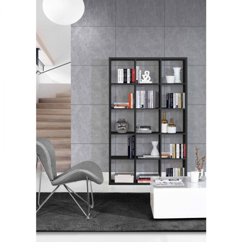 Casa si Gradina - Mobilier - Biblioteci si rafturi - Rafturi - Raft Mauro 107x176x33 cm Nuanta Negru - Infinity.ro