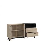 Casa si Gradina - Mobilier - Comode si corpuri - Comode - Comoda Nova 159.5x82.4x41 cm Nuanta Sonoma/Negru - Infinity.ro