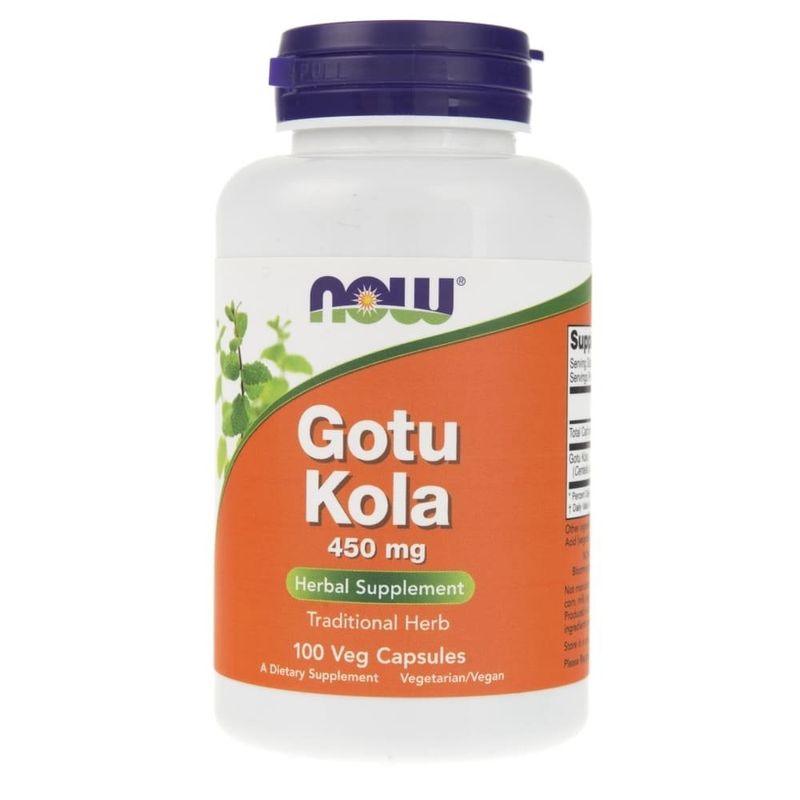 Ingrijire personala si Cosmetice - Sanatate si wellness - Suplimente alimentare - Alte suplimente alimentare - Supliment nutritiv Gotu Kola Now Foods, 450 mg, 100 capsule - Infinity.ro