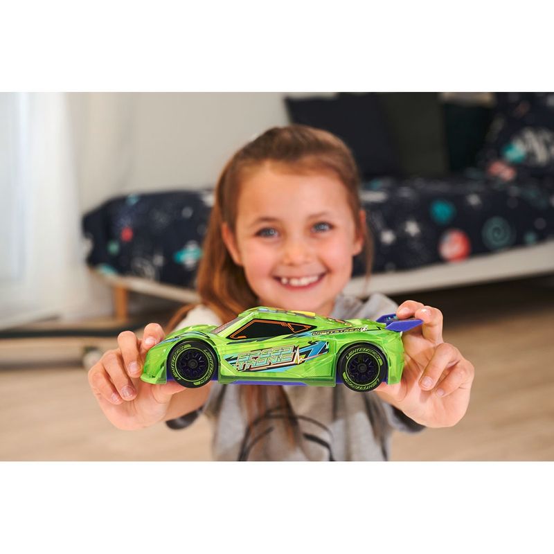 Jucarii, Copii si Bebe - Jucarii si jocuri - Vehicule si jucarii cu telecomanda - Masinute - Masina Dickie Toys Speed Tronic 20 cm verde cu lumini si sunete - Infinity.ro