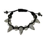 Fashion, accesorii si bijuterii - Femei - Bijuterii femei - Bratari femei - Bratara cu pietre Hematit, Charmuri si Cristale, Argintiu, 150BJ - Infinity.ro