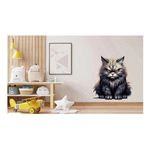 Casa si Gradina - Decoratiuni - Stickere decorative - Sticker decorativ, Pisica, Negru, 1366STK-1 - Infinity.ro