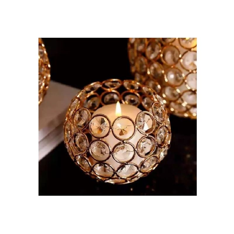 Ingrijire personala si Cosmetice - Machiaj - Accesorii machiaj - Suport pensule pachiaj. Crystal Luxury, Gold, A13578 - Infinity.ro