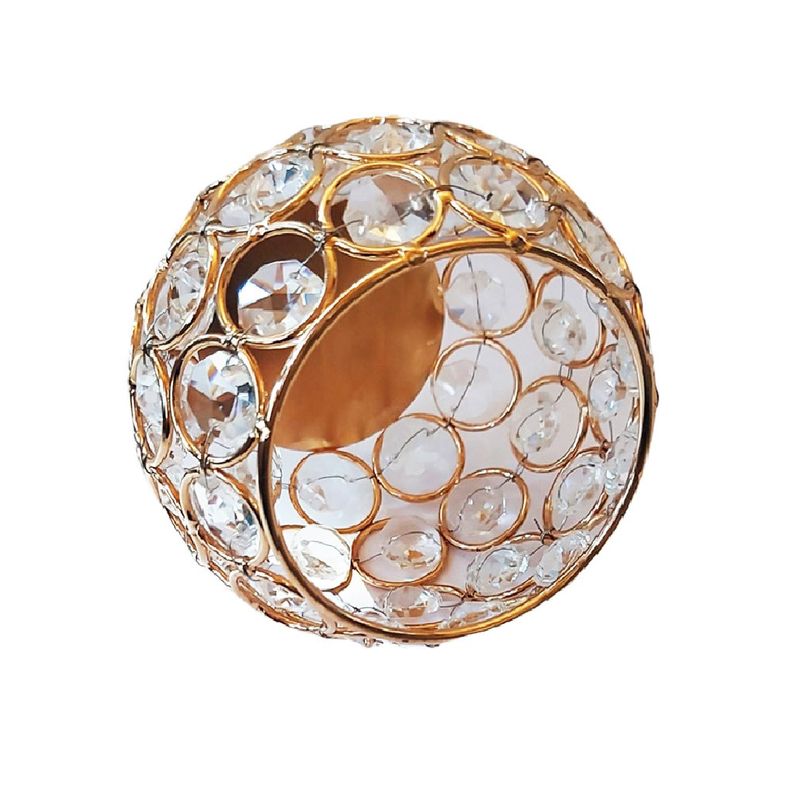 Ingrijire personala si Cosmetice - Machiaj - Accesorii machiaj - Suport pensule pachiaj. Crystal Luxury, Gold, A13578 - Infinity.ro