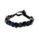 Fashion, accesorii si bijuterii - Femei - Bijuterii femei - Bratari femei - Bratara cu pietre Hematit, Charmuri si Cristale, Negru, 1BJ - Infinity.ro