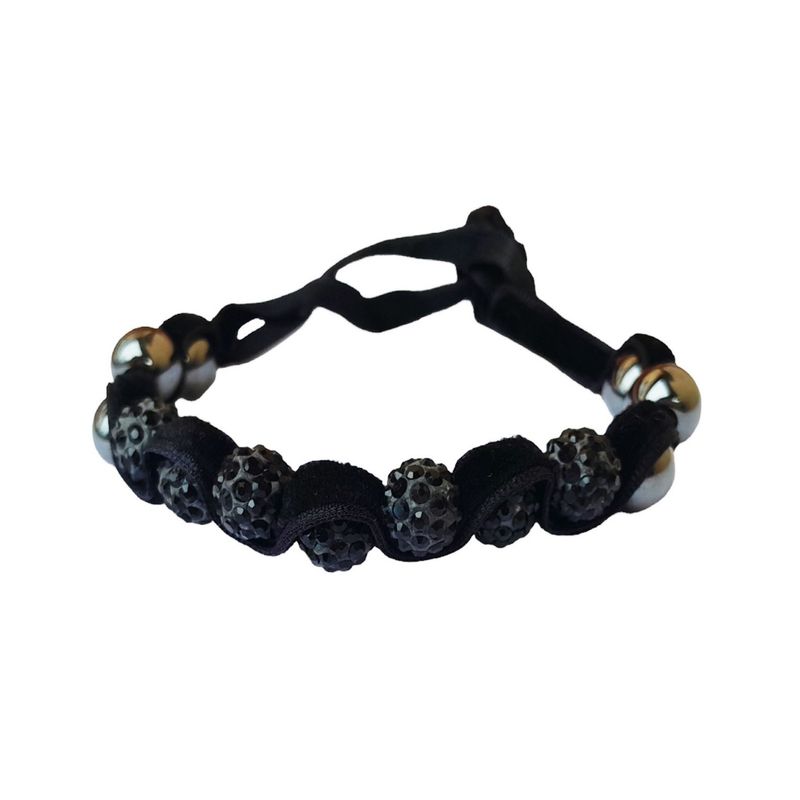 Fashion, accesorii si bijuterii - Femei - Bijuterii femei - Bratari femei - Bratara cu pietre Hematit, Charmuri si Cristale, Negru, 1BJ - Infinity.ro