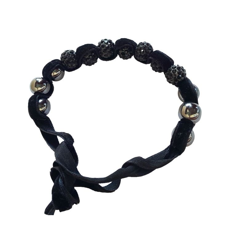 Fashion, accesorii si bijuterii - Femei - Bijuterii femei - Bratari femei - Bratara cu pietre Hematit, Charmuri si Cristale, Negru, 1BJ - Infinity.ro