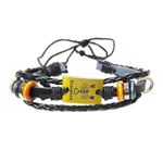 Fashion, accesorii si bijuterii - Femei - Bijuterii femei - Bratari femei - Bratara din piele ecologica, Zodiac Scorpion, 132BJ - Infinity.ro