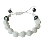 Fashion, accesorii si bijuterii - Femei - Bijuterii femei - Bratari femei - Bratara cu Margele albe, 58BJ - Infinity.ro