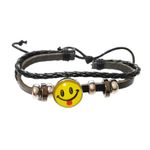 Fashion, accesorii si bijuterii - Femei - Bijuterii femei - Bratari femei - Bratara din piele ecologica, Emoticon, 114BJ - Infinity.ro