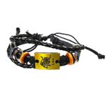 Fashion, accesorii si bijuterii - Femei - Bijuterii femei - Bratari femei - Bratara din piele ecologica, Zodiac Leu, 134BJ - Infinity.ro