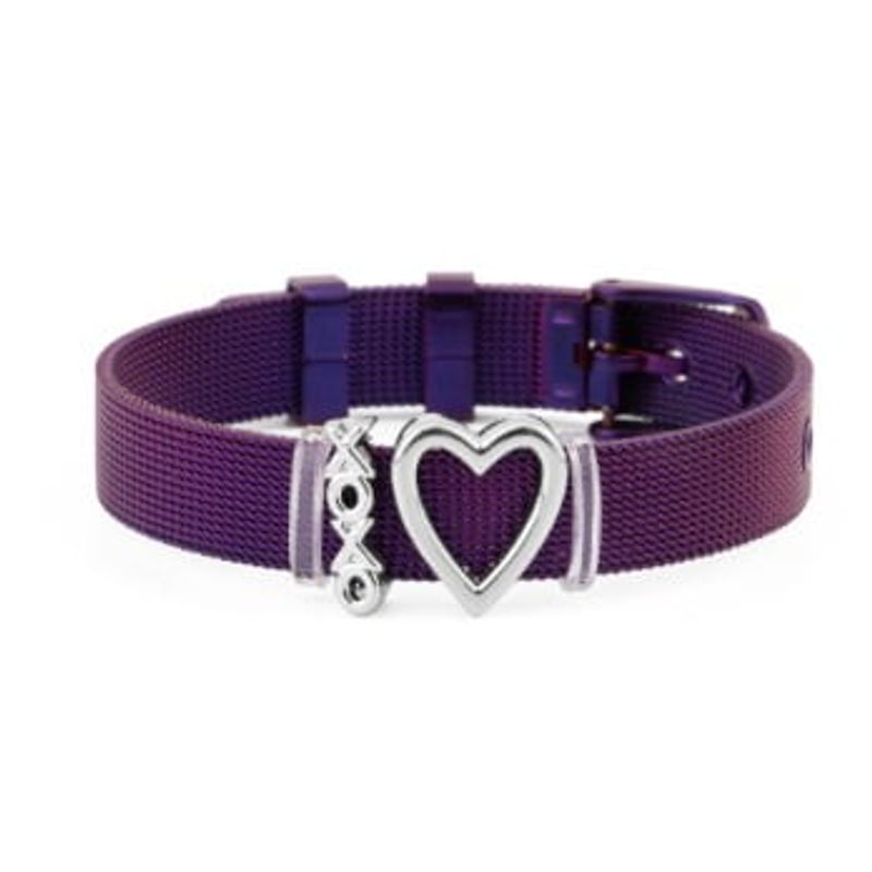 Fashion, accesorii si bijuterii - Femei - Bijuterii femei - Bratari femei - Bratara MBrands charm, din inox, ajustabila, inchidere catarama,diverse culori - Rose Gold - Infinity.ro