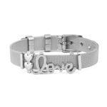 Fashion, accesorii si bijuterii - Femei - Bijuterii femei - Bratari femei - Bratara MBrands charm, din inox, ajustabila, inchidere catarama,diverse culori - Rose Gold - Infinity.ro