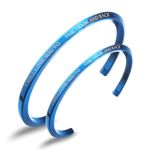 Fashion, accesorii si bijuterii - Femei - Bijuterii femei - Bratari femei - Set 2 bratari pt cuplu, EL si EA, MBrands din inox , inscriptionat love to the moon and back - Infinity.ro