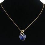 Fashion, accesorii si bijuterii - Femei - Bijuterii femei - Coliere femei - Colier Placat cu Aur Alb si Rodiu, Pandantiv Cristal Austria, forma inima - Infinity.ro