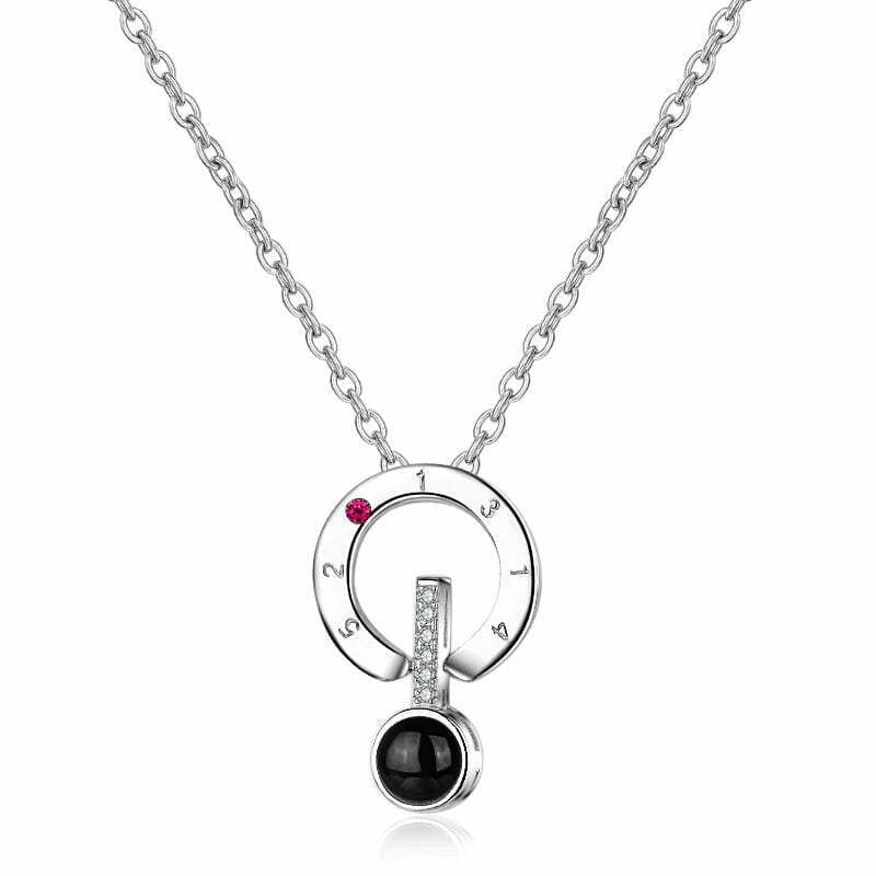 Fashion, accesorii si bijuterii - Femei - Bijuterii femei - Coliere femei - Colier cu pandantiv argint 925 MBrands care proiecteaza cuvantul " Te Iubesc" in 100 de limbi - Rose Gold - Infinity.ro