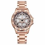 Fashion, accesorii si bijuterii - Femei - Bijuterii femei - Ceasuri femei - Ceas de dama Sanda, cadran in forma de inimioare rotative 360 grade - Mov - Infinity.ro