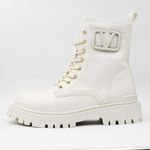 Fashion, accesorii si bijuterii - Femei - Incaltaminte femei - Ghete femei - Ghete dama MBrands HI Tops, din piele ecologica, imblaniti, cu presaj sarpe - 38, Galben/Maro - Infinity.ro