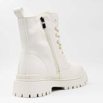 Fashion, accesorii si bijuterii - Femei - Incaltaminte femei - Ghete femei - Ghete dama MBrands HI Tops, din piele ecologica, imblaniti, cu presaj sarpe - 38, Galben/Maro - Infinity.ro