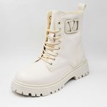 Fashion, accesorii si bijuterii - Femei - Incaltaminte femei - Ghete femei - Ghete dama MBrands HI Tops, din piele ecologica, imblaniti, cu presaj sarpe - 38, Galben/Maro - Infinity.ro