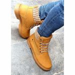 Fashion, accesorii si bijuterii - Femei - Incaltaminte femei - Ghete femei - Bocanci Dama Mbrands imblaniti - Maro, 36 - Infinity.ro