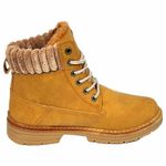 Fashion, accesorii si bijuterii - Femei - Incaltaminte femei - Ghete femei - Bocanci Dama Mbrands imblaniti - Maro, 36 - Infinity.ro