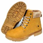 Fashion, accesorii si bijuterii - Femei - Incaltaminte femei - Ghete femei - Bocanci Dama Mbrands imblaniti - Maro, 36 - Infinity.ro