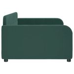 Casa si Gradina - Mobilier - Paturi si accesorii - Paturi - Cadru de pat, verde inchis, 90x200 cm, catifea - Infinity.ro