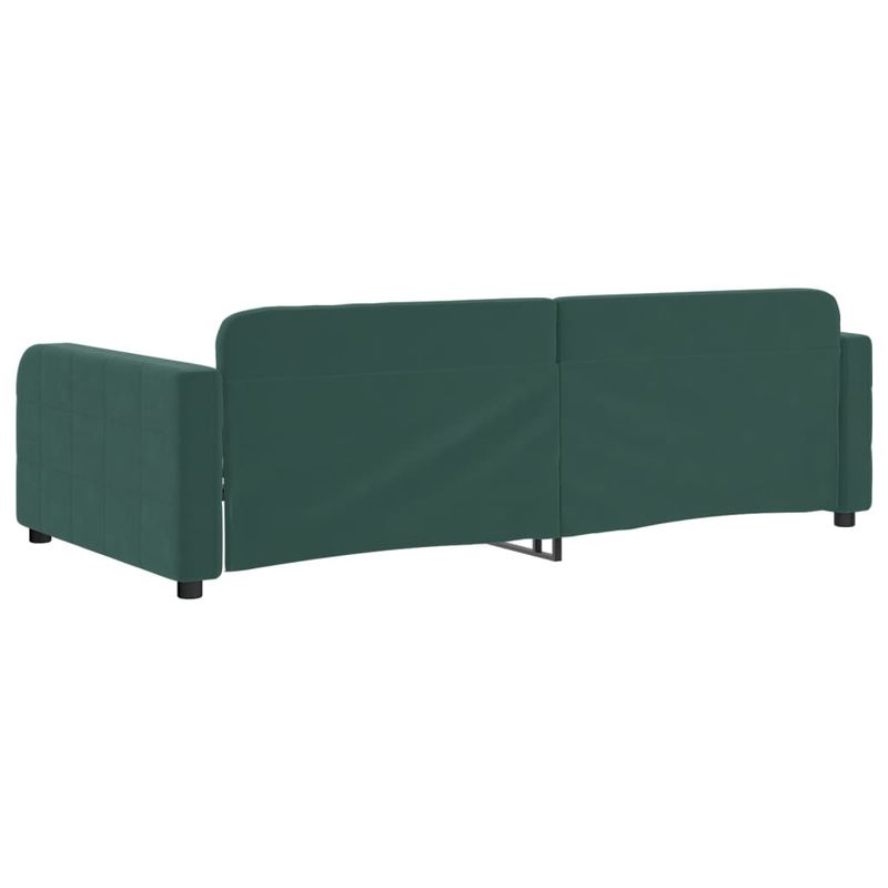 Casa si Gradina - Mobilier - Paturi si accesorii - Paturi - Cadru de pat, verde inchis, 90x200 cm, catifea - Infinity.ro