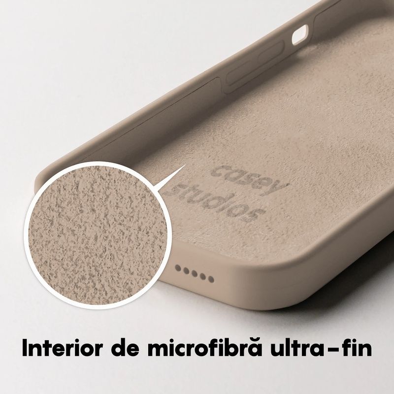 Laptop, Telefoane si Tablete - Telefoane mobile si accesorii - Accesorii Telefoane - Huse telefoane - Husa Casey Studios pentru iPhone 14 Pro Max, Soft Silicone Premium, Microfibra in Interior, Roz deschis - Infinity.ro