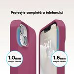 Laptop, Telefoane si Tablete - Telefoane mobile si accesorii - Accesorii Telefoane - Huse telefoane - Husa Casey Studios pentru iPhone 14, Soft Silicone Premium, Microfibra in Interior, Fucsia - Infinity.ro