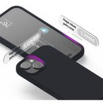 Laptop, Telefoane si Tablete - Telefoane mobile si accesorii - Accesorii Telefoane - Huse telefoane - Husa Casey Studios pentru iPhone 15 Plus, Soft Silicone Premium, Microfibra in Interior, Albastru inchis - Infinity.ro