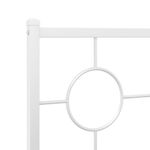 Casa si Gradina - Mobilier - Paturi si accesorii - Paturi - Cadru de pat metalic cu tablie de cap/picioare, alb, 90x190 cm - Infinity.ro