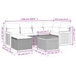 Casa si Gradina - Gradina si terasa - Mobilier exterior - Seturi mobila gradina - Set canapele de gradina cu perne, 7 piese, negru, poliratan - Infinity.ro
