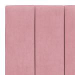 Casa si Gradina - Mobilier - Paturi si accesorii - Paturi - Cadru de pat cu tablie, roz, 80x200 cm, catifea - Infinity.ro
