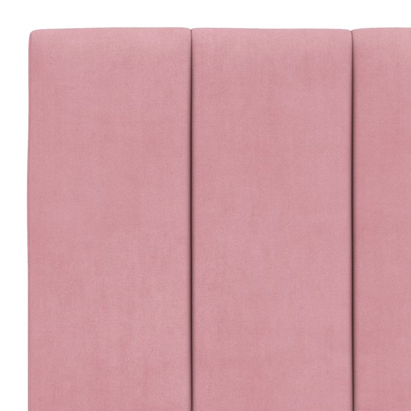 Casa si Gradina - Mobilier - Paturi si accesorii - Paturi - Cadru de pat cu tablie, roz, 80x200 cm, catifea - Infinity.ro