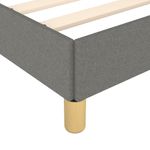 Casa si Gradina - Mobilier - Paturi si accesorii - Paturi - Cadru de pat, gri inchis, 120x190 cm, material textil - Infinity.ro