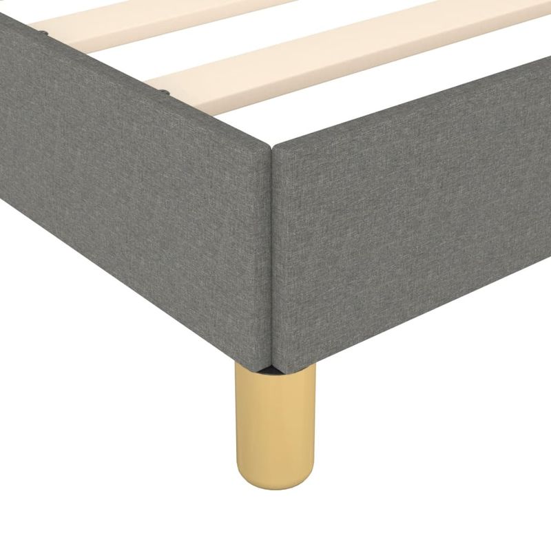 Casa si Gradina - Mobilier - Paturi si accesorii - Paturi - Cadru de pat, gri inchis, 120x190 cm, material textil - Infinity.ro