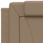 Casa si Gradina - Mobilier - Paturi si accesorii - Paturi - Cadru de pat cu lumini LED cappuccino 90x200 cm piele ecologica - Infinity.ro