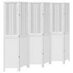 Casa si Gradina - Decoratiuni - Pereti despartitori si paravane - Paravan camera 6 panouri, alb, lemn masiv paulownia - Infinity.ro